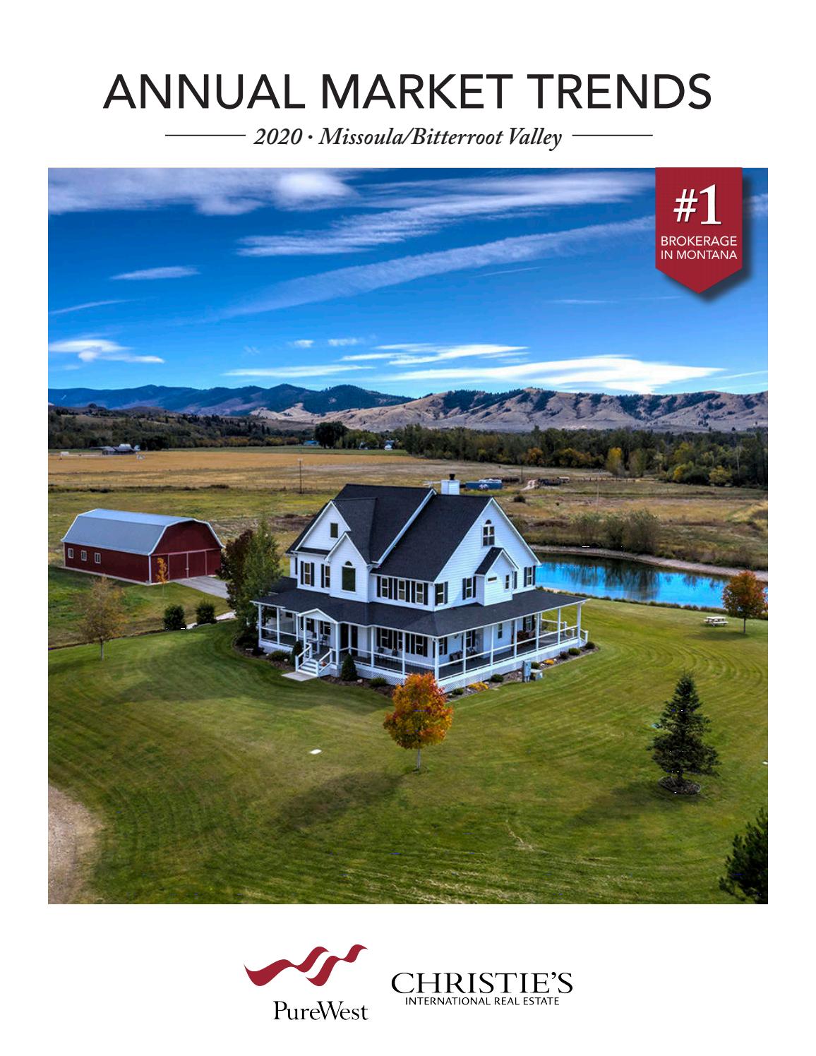 2020 YearEnd Missoula and Bitterroot Montana Market Trend Report by