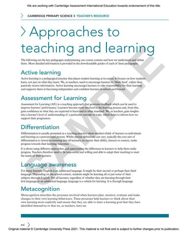 Primary Science Teacher’s Resource 3 Sample by Cambridge International ...