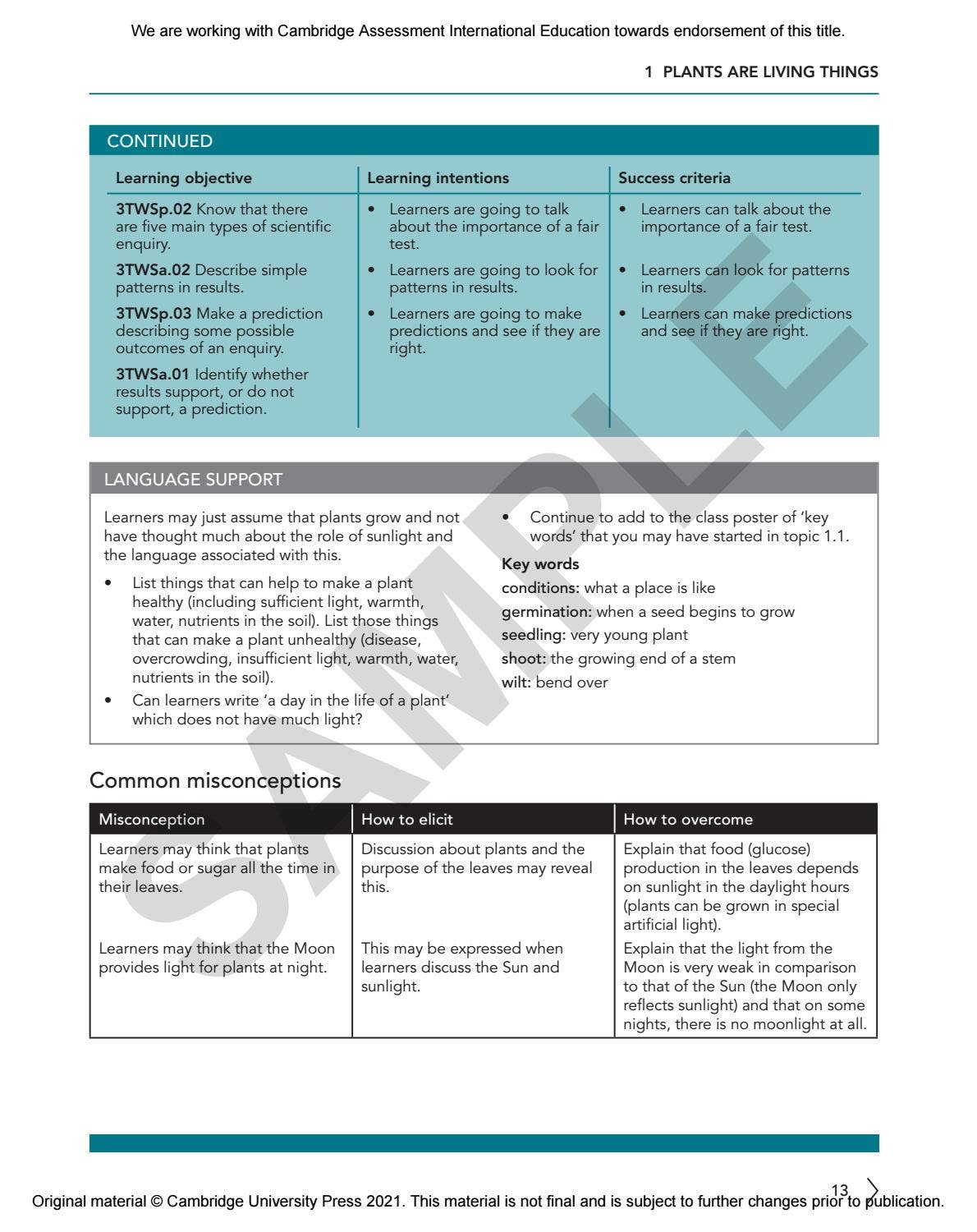 Primary Science Teacher’s Resource 3 Sample by Cambridge International ...