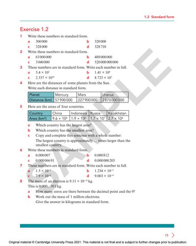 Lower Secondary Mathematics LEARNER’S BOOK 9 Sample by Cambridge ...