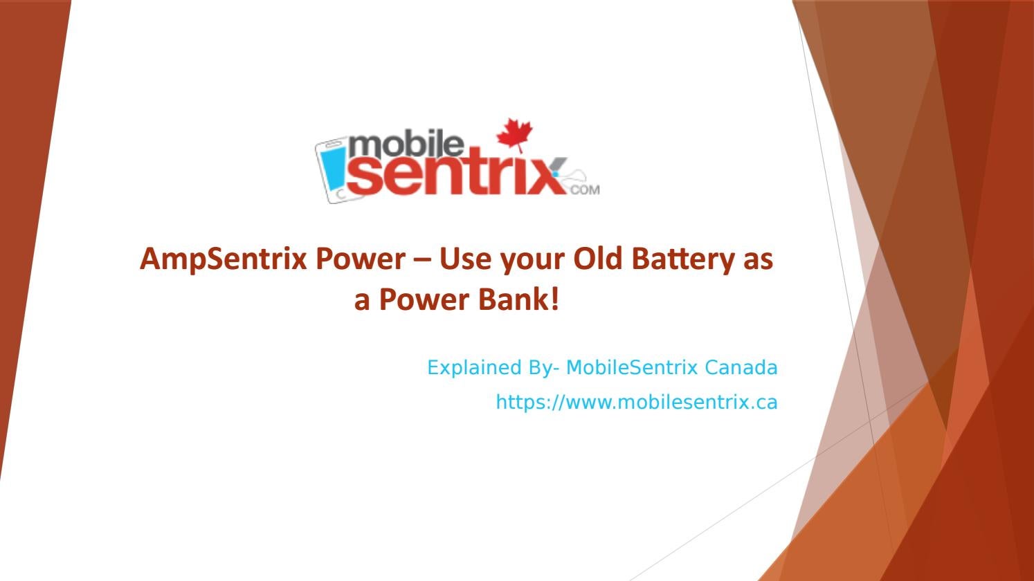 AmpSentrix Power Use your Old Battery as a Power Bank! by