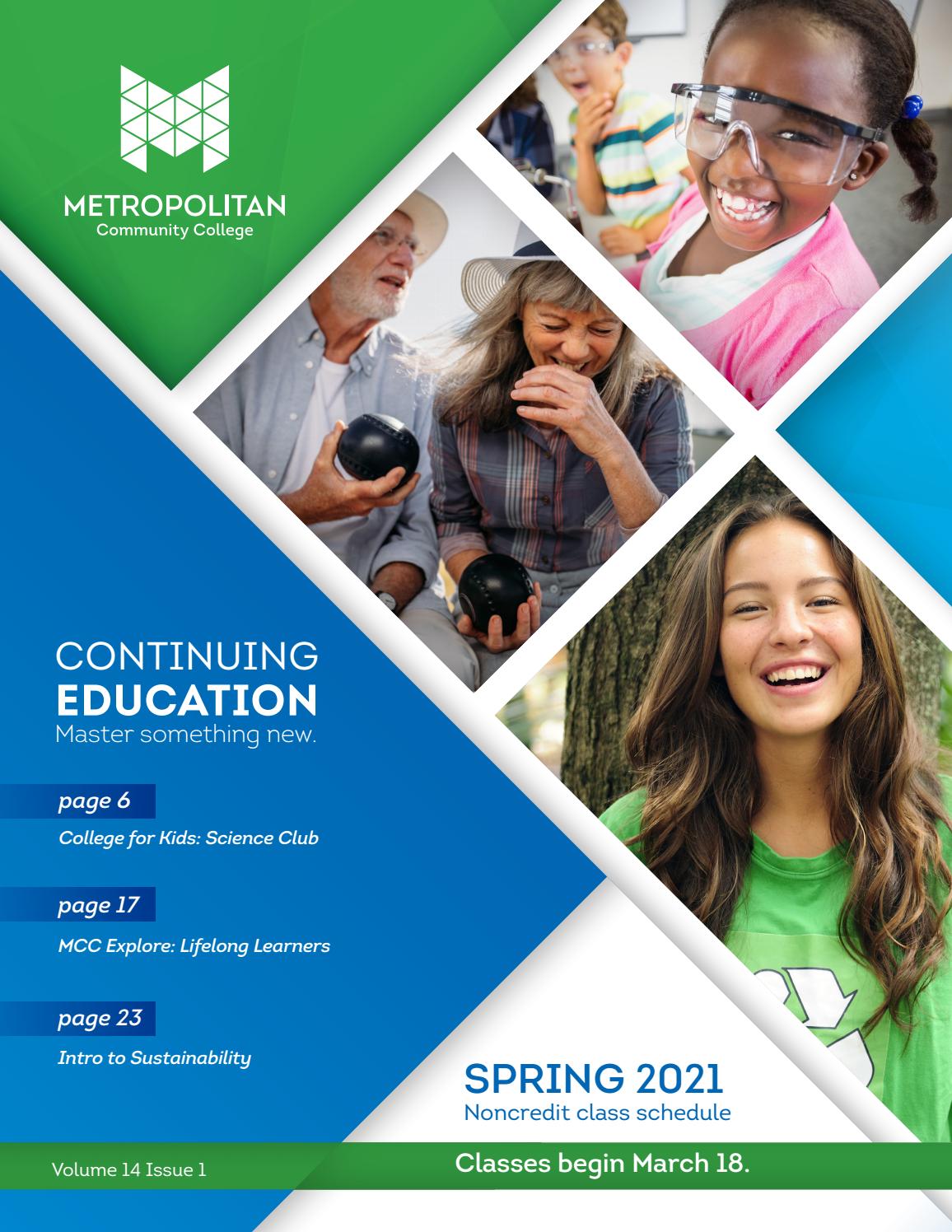MCC Continuing Education Spring Mailer 2021 by MCC Community