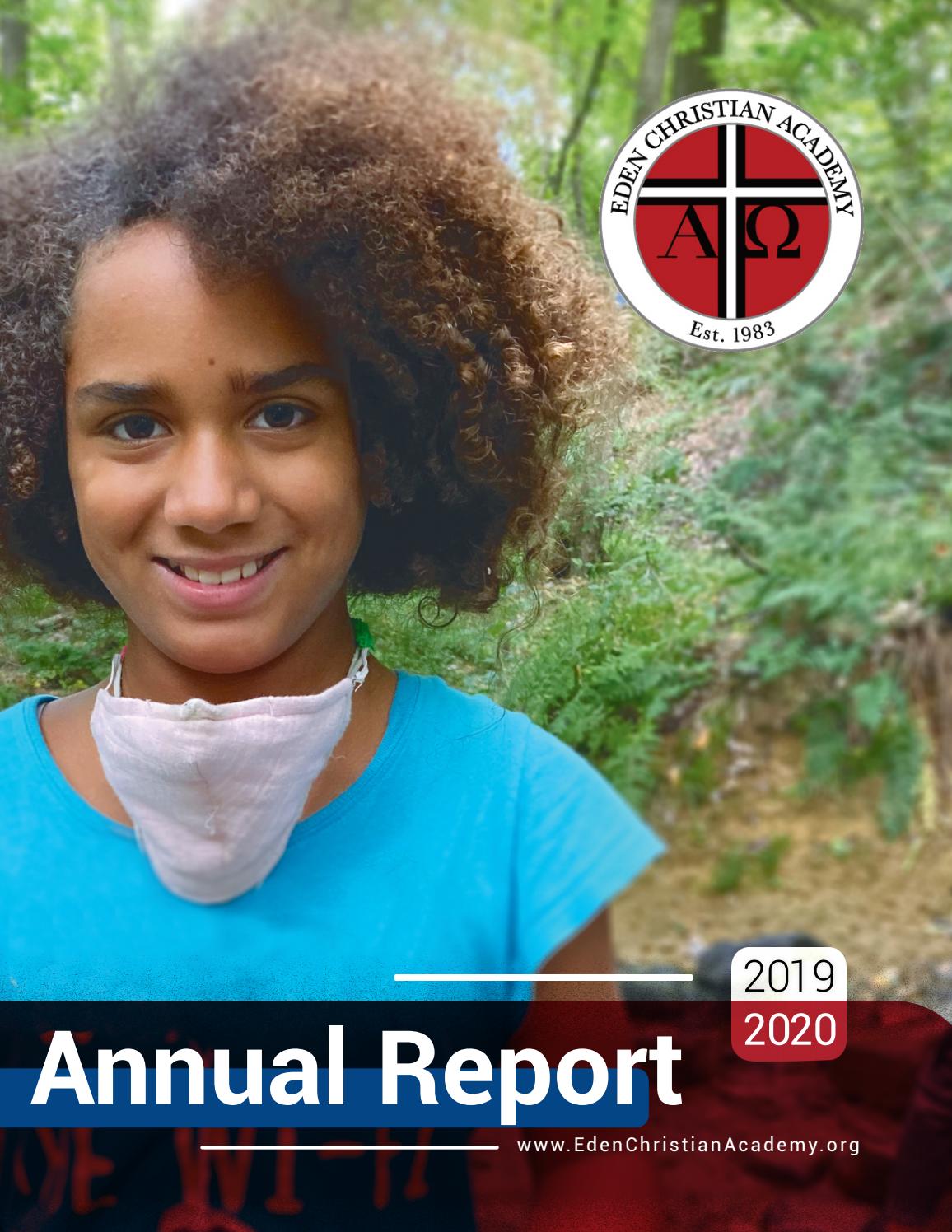 2019 2020 Eden Christian Academy Annual Report By Eden Christian 