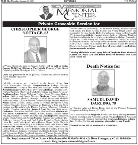 01282021 OBITUARIES AND RELIGION by tribune242 - Issuu