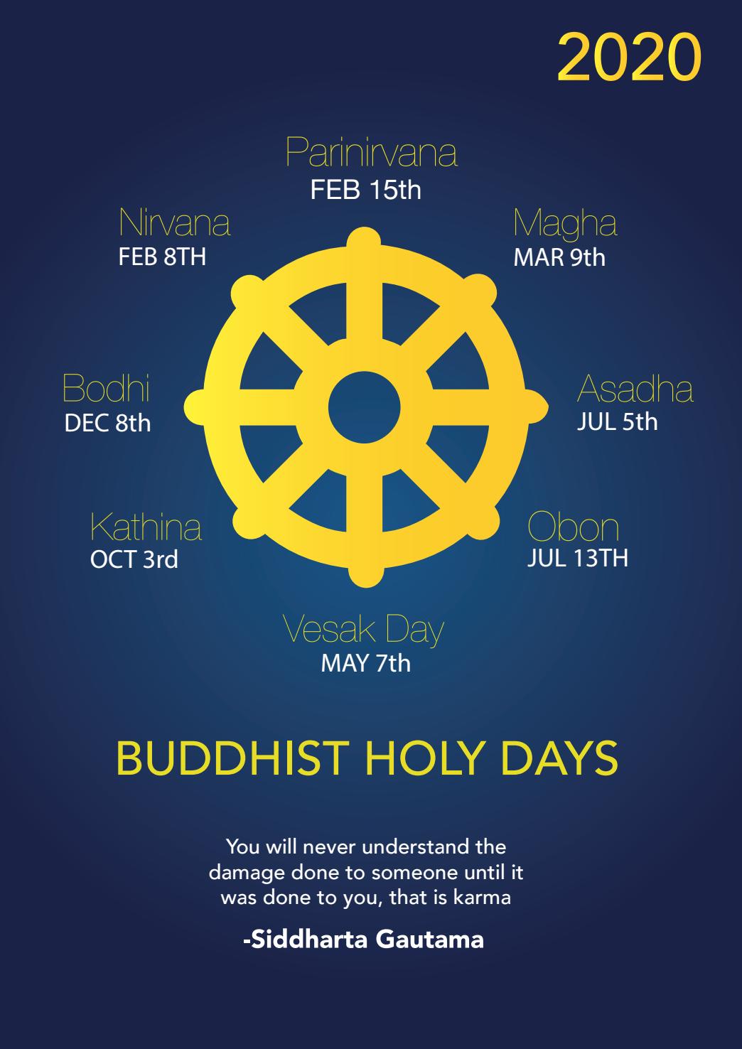 Notable Buddhist Holy days by Faldi Calvin Issuu