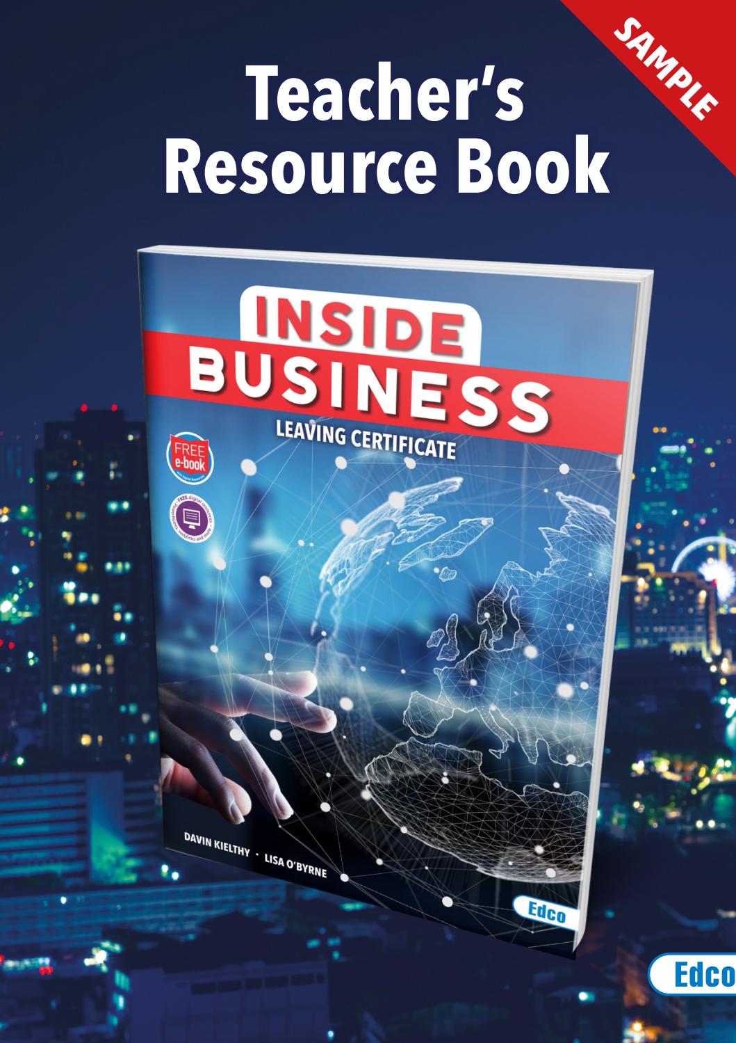 Inside Business Teacher's Resource Book Sample by Edco Ireland Issuu