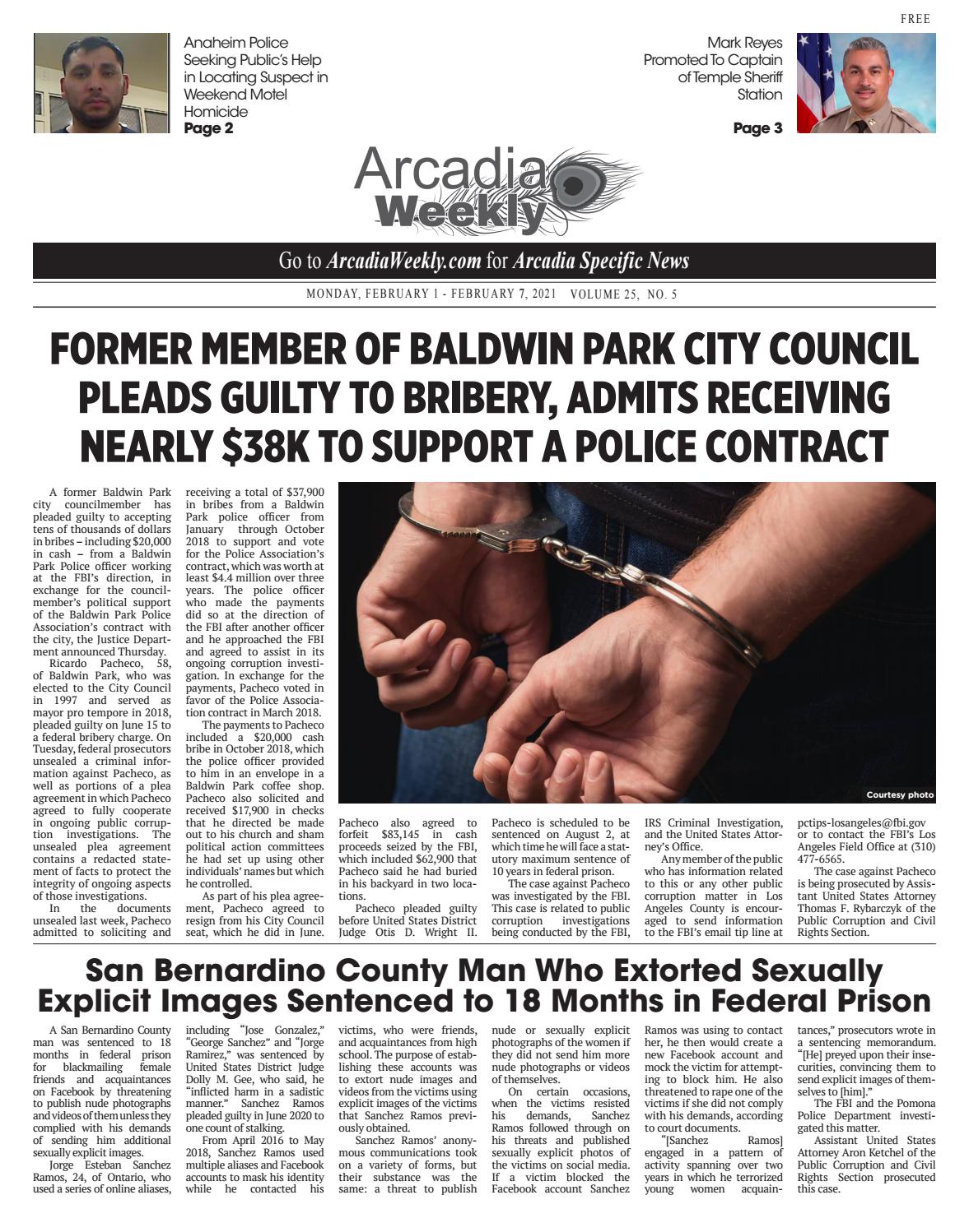 Arcadia Weekly - 2/1/2021 by Beacon Media News - Issuu