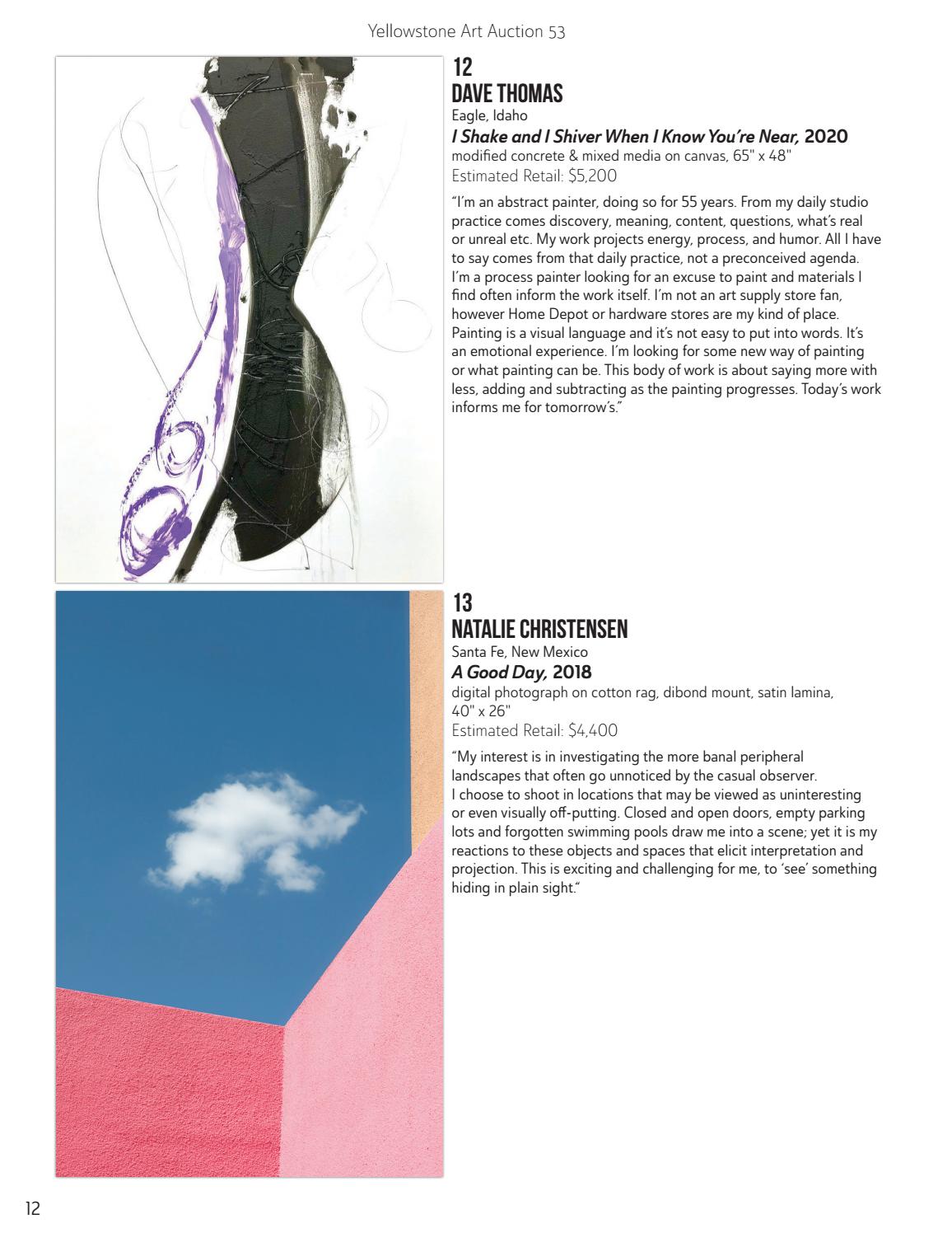 Yellowstone Art Auction 53 by Yellowstone Art Museum Issuu