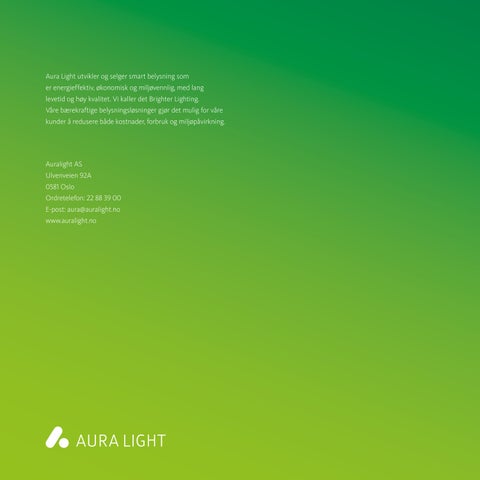 Aura Light 灯饰目录 · Belysning for sykehus og andre helseinstitusjoner - 第 20 页