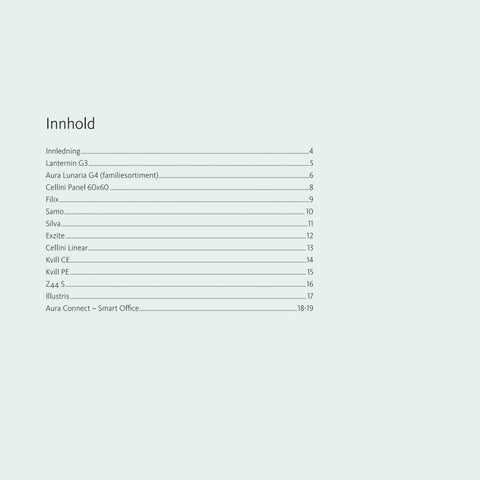 Aura Light 灯饰目录 · Belysning for sykehus og andre helseinstitusjoner - 第 3 页