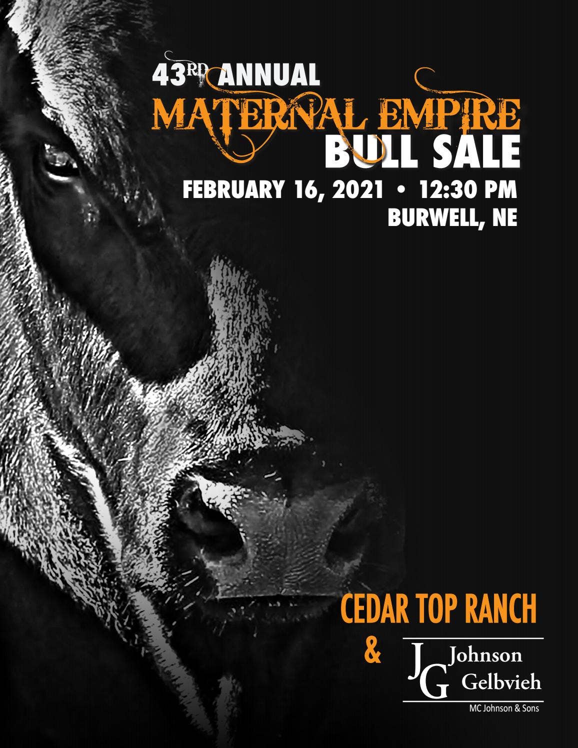 Cedar Top Ranch 43rd Annual Maternal Empire Bull Sale by American ...