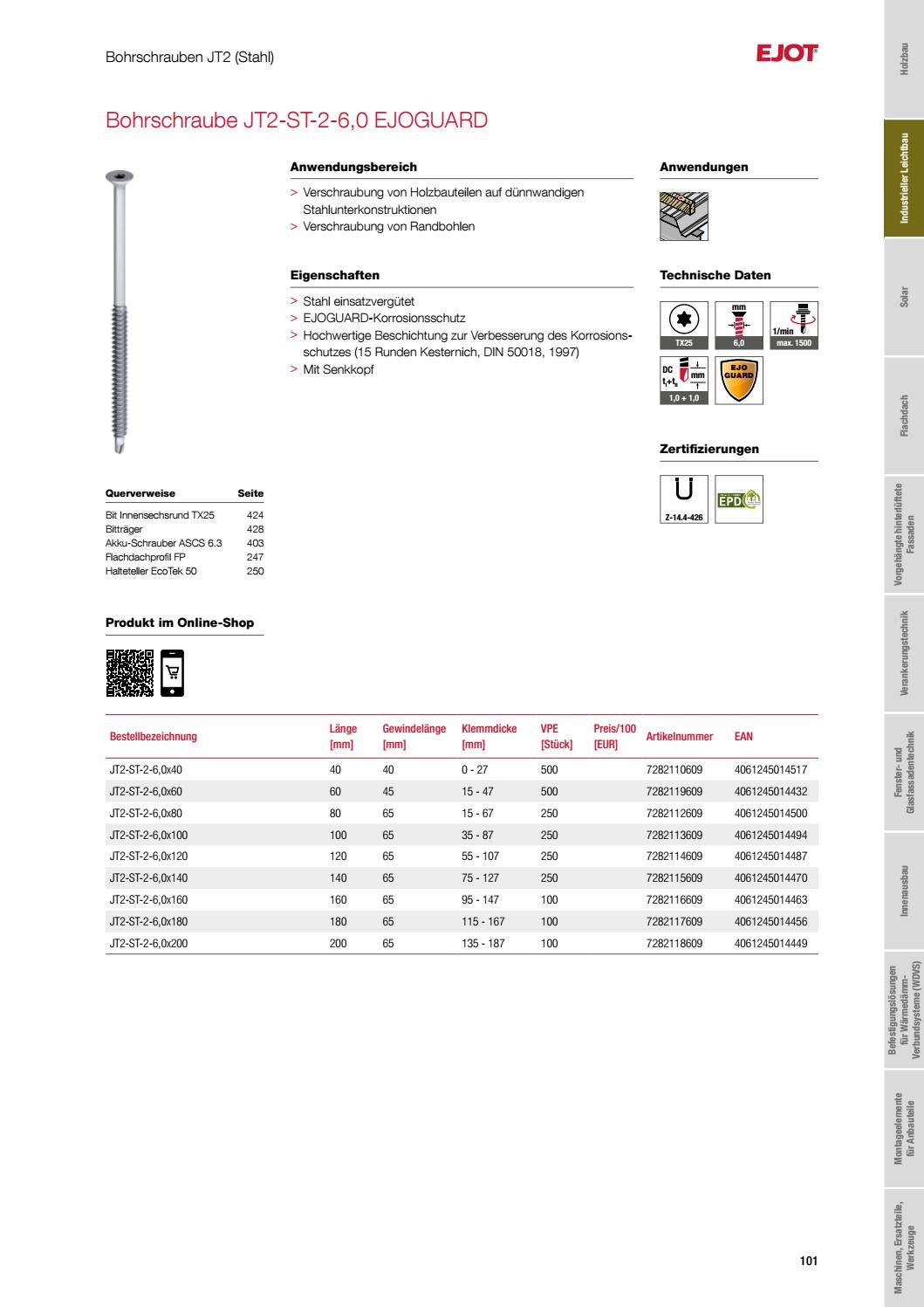 General Fasteners Catalog DE 2021 by ejotsverige Issuu