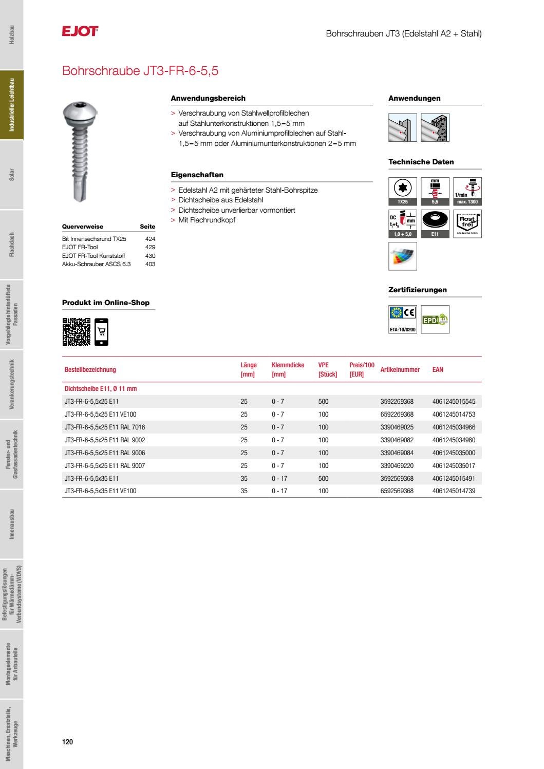 General Fasteners Catalog DE 2021 by ejotsverige Issuu
