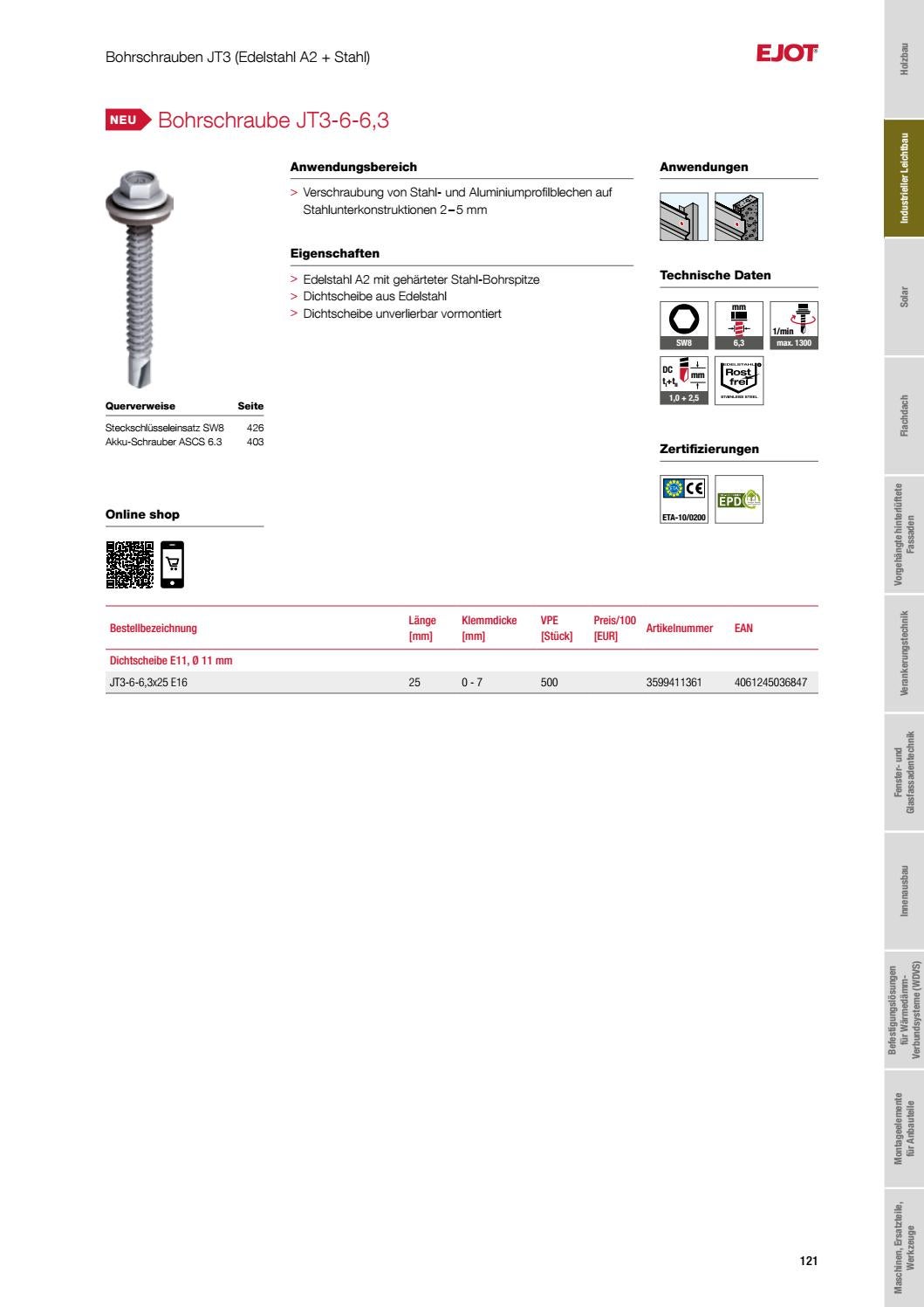 General Fasteners Catalog DE 2021 by ejotsverige Issuu