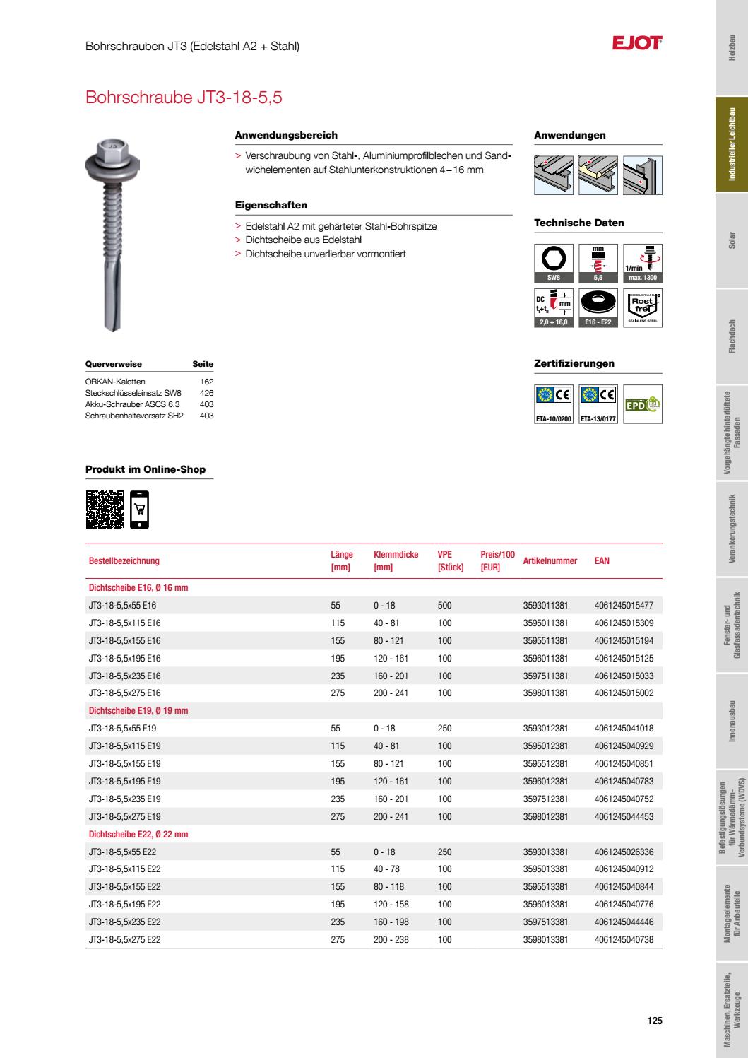 General Fasteners Catalog DE 2021 by ejotsverige Issuu