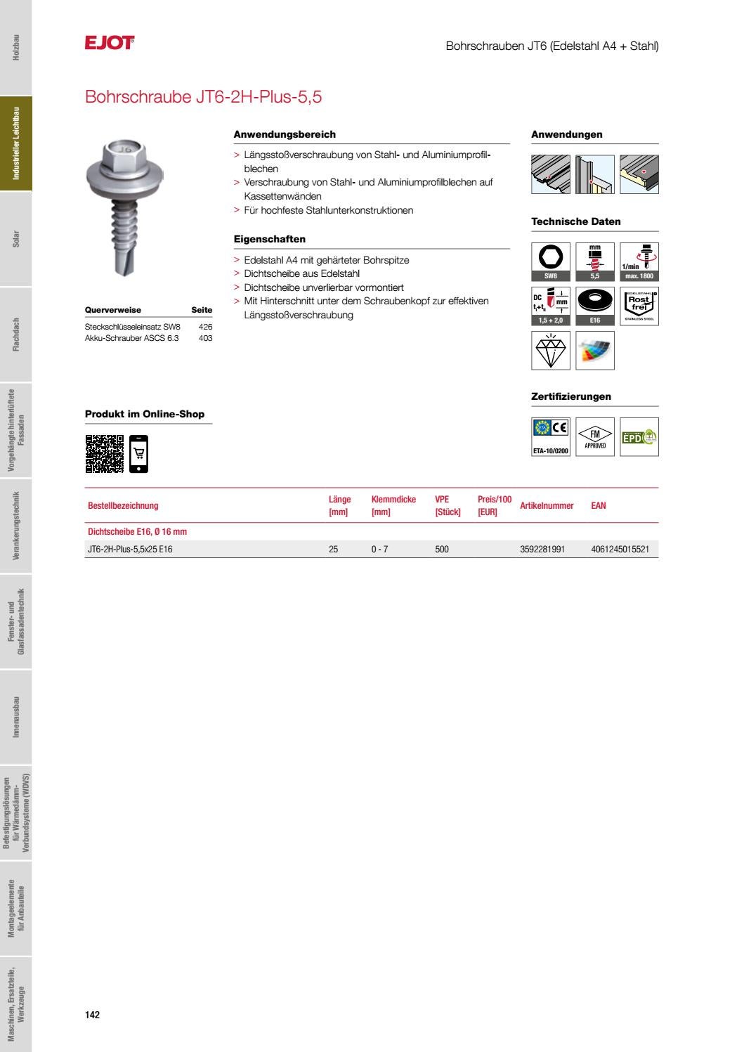 General Fasteners Catalog DE 2021 by ejotsverige Issuu