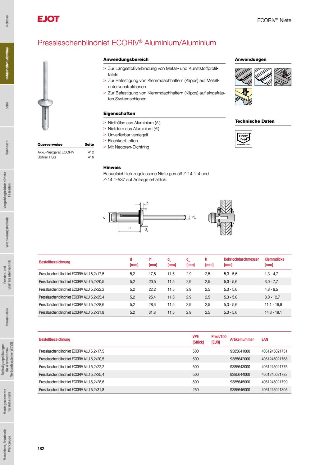General Fasteners Catalog DE 2021 by ejotsverige Issuu