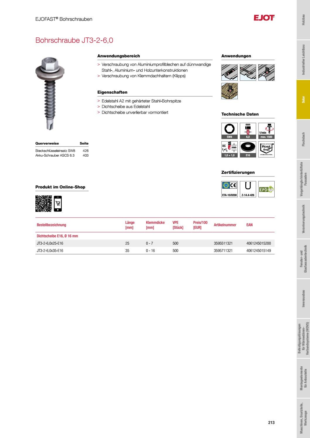 General Fasteners Catalog DE 2021 by ejotsverige Issuu