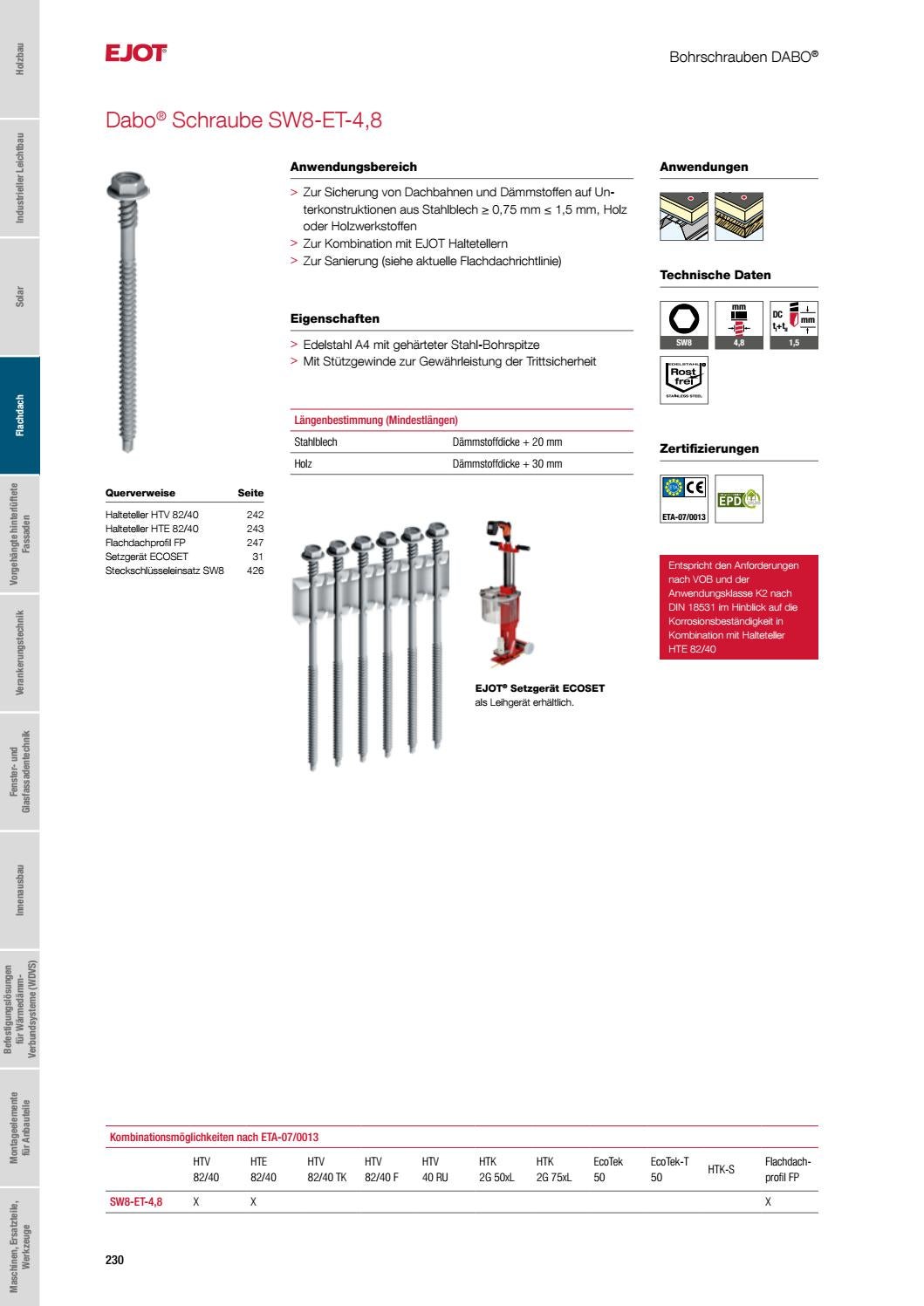 General Fasteners Catalog DE 2021 by ejotsverige Issuu