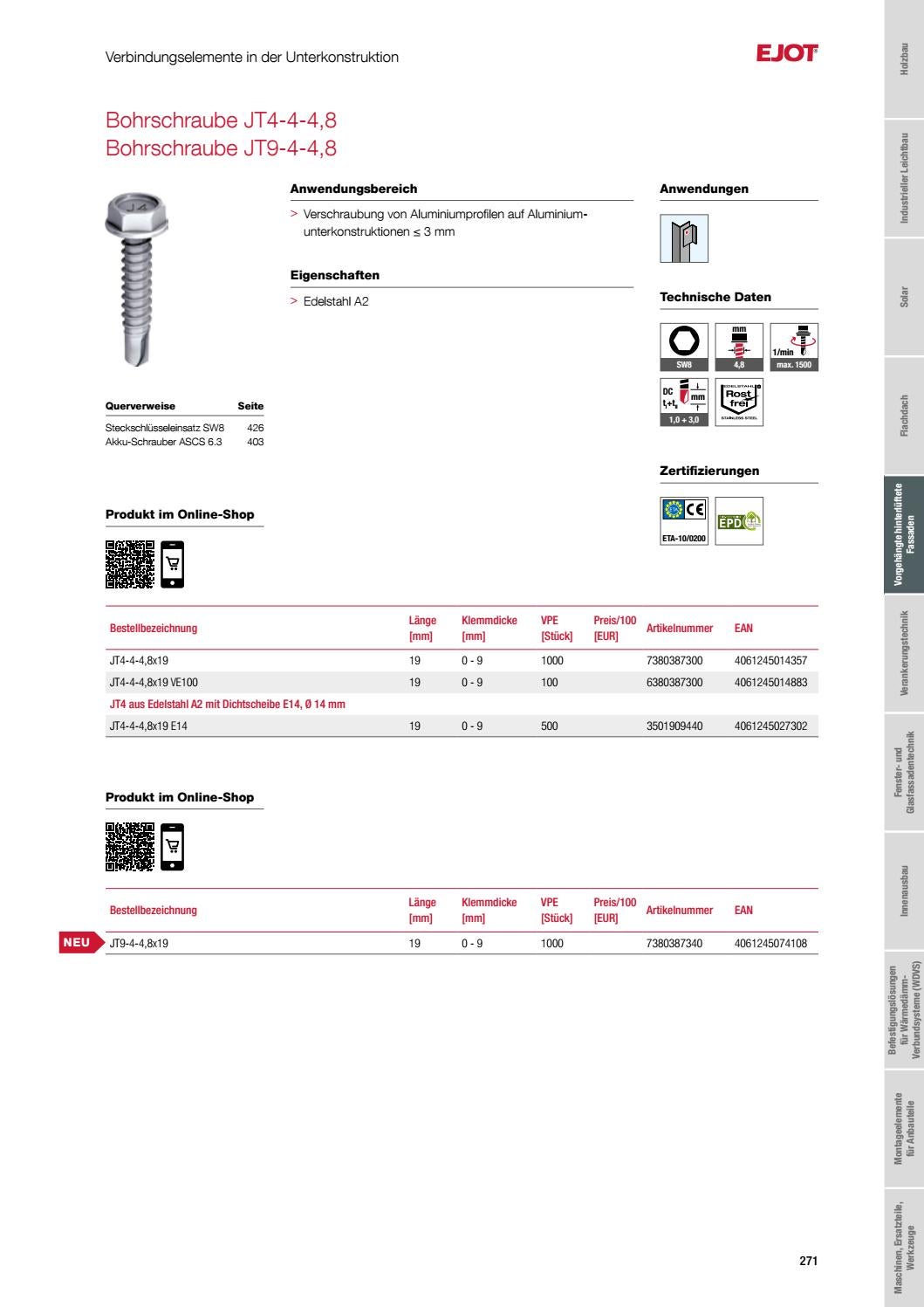 General Fasteners Catalog DE 2021 by ejotsverige Issuu