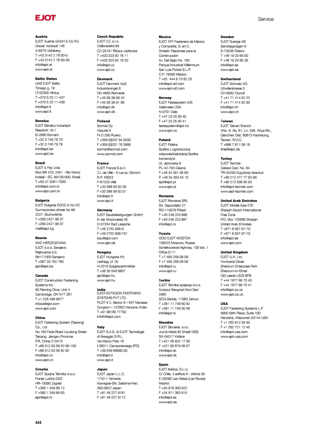 General Fasteners Catalog DE 2021 by ejotsverige Issuu