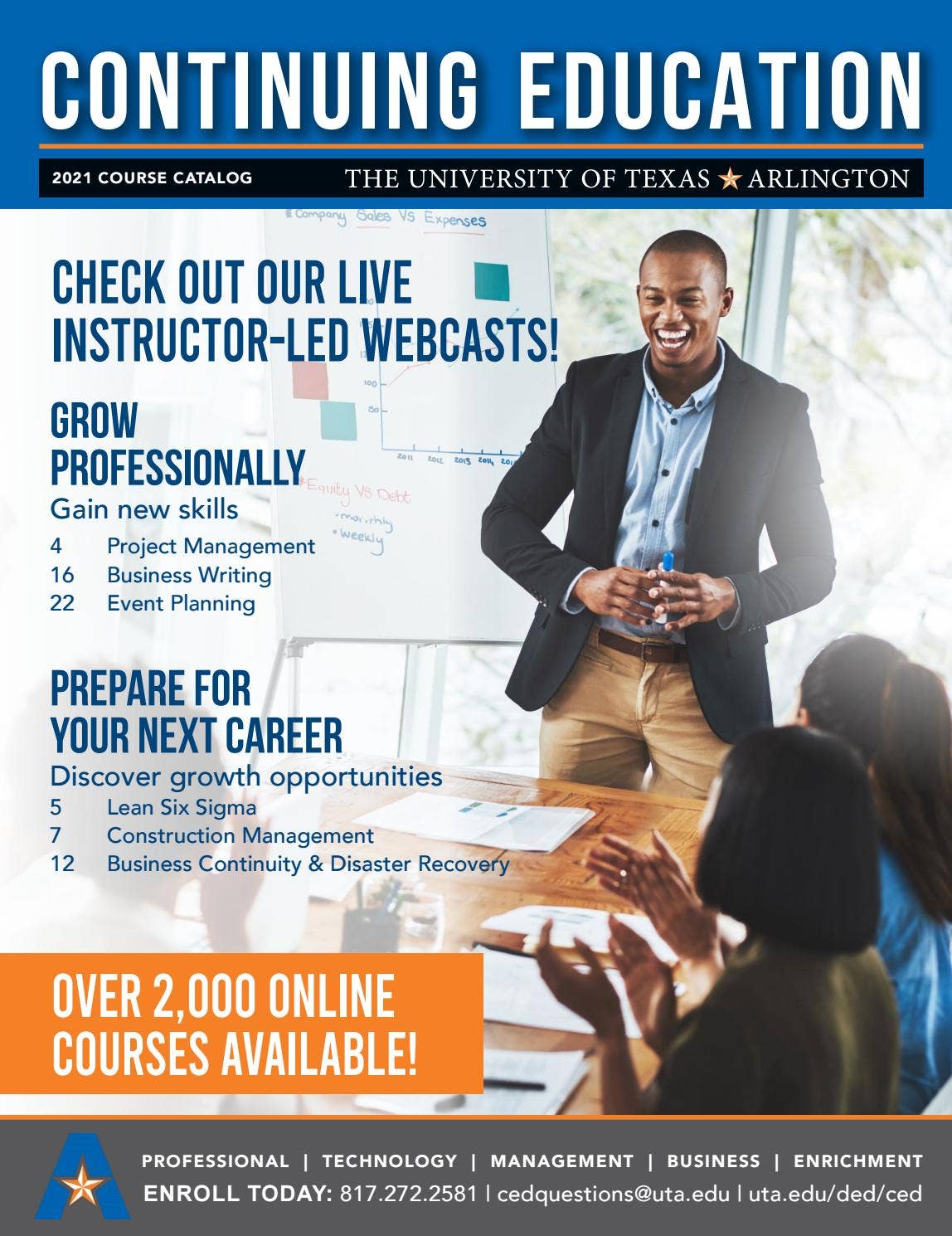 UT Arlington Continuing Education Spring 2021 Course Catalog by UTA