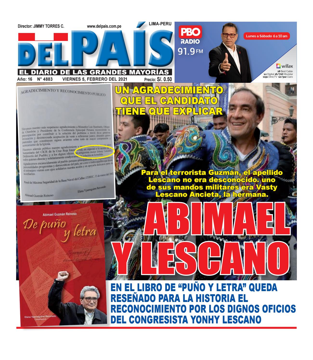 Edición Impresa 05 de Febrero del 2021 by Diario Del Pais - El Diario ...