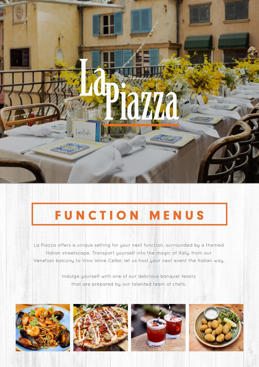 La Piazza Function Menu by Bankstown Sports Club Issuu