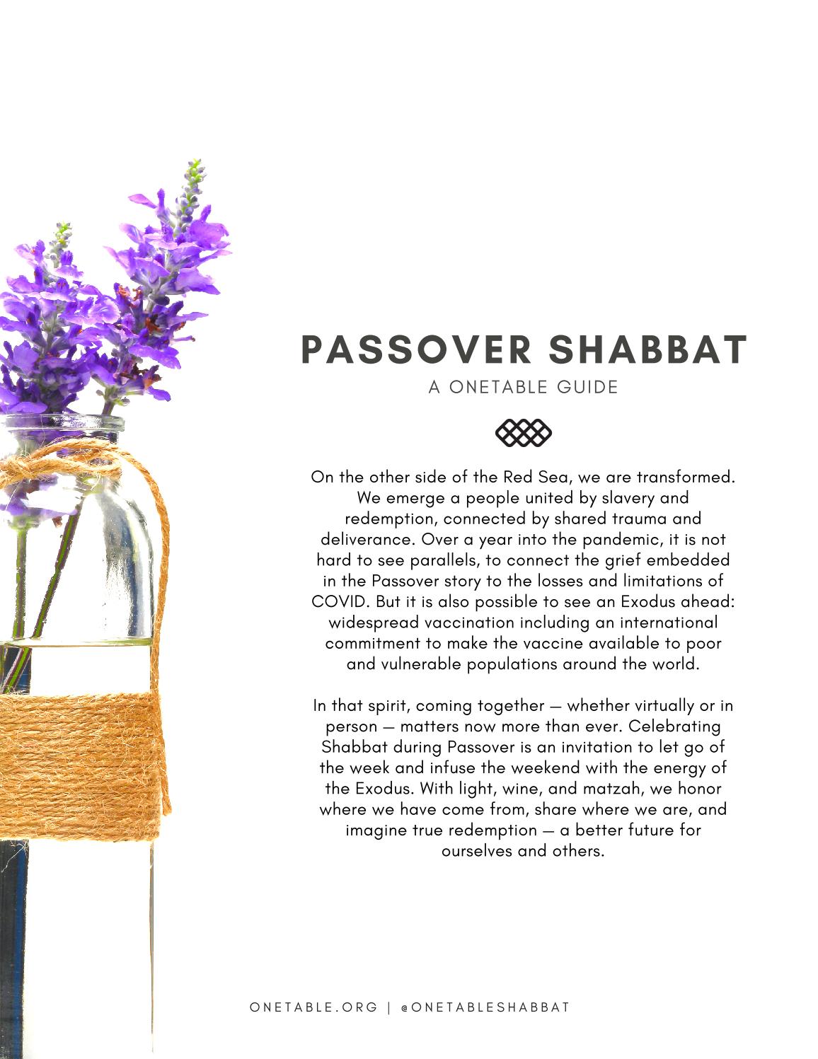 A Passover Shabbat by Issuu