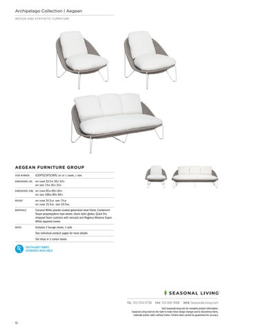 Seasonal Living 2021 家具目录 第 10 页