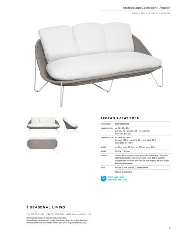 Seasonal Living 2021 家具目录 第 9 页