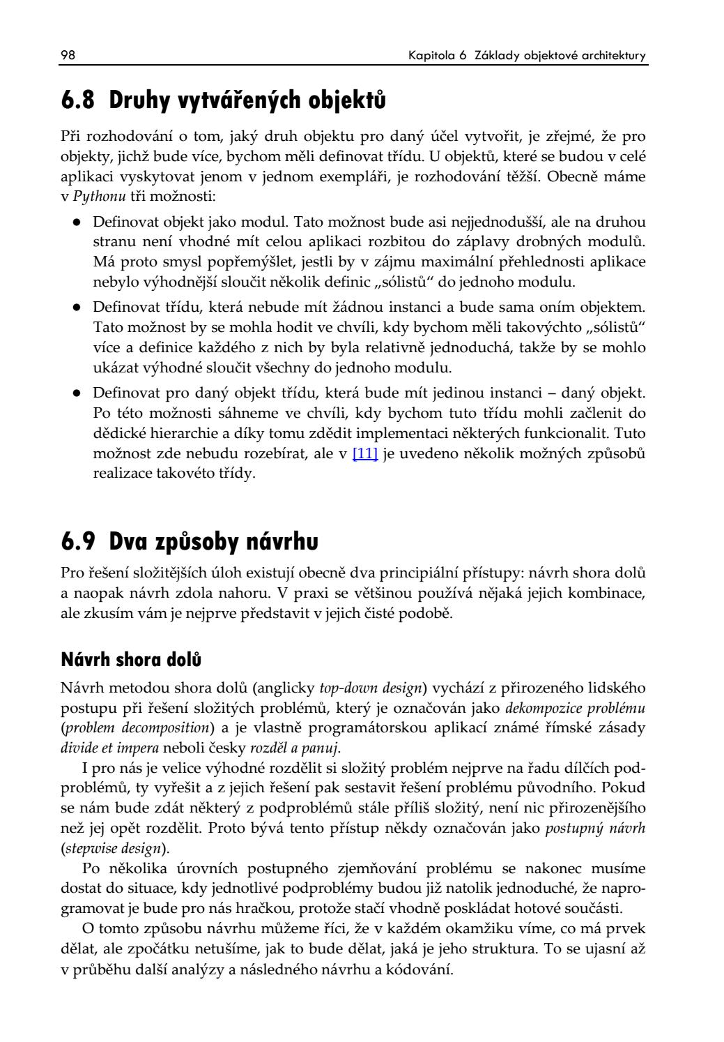 Začínáme programovat v jazyku Python (Ukázka, strana 99) by Kosmas-CZ ...