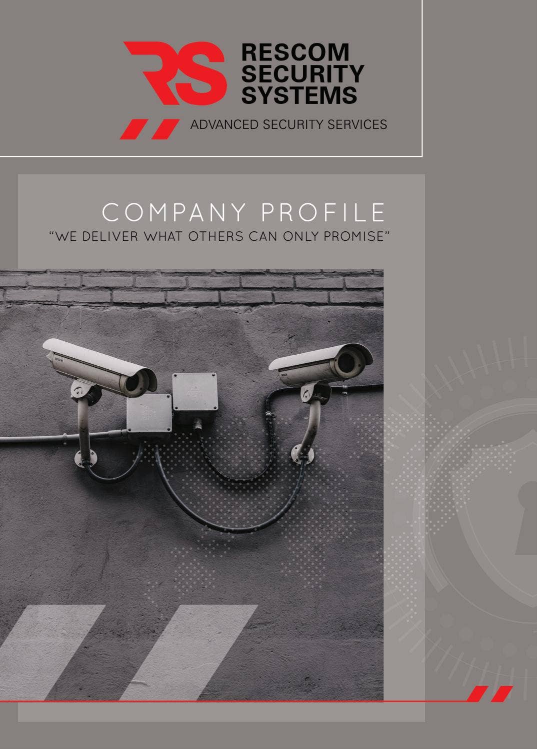 Rescom Security | Company Profile Design by Bunnypants Graphic Design ...