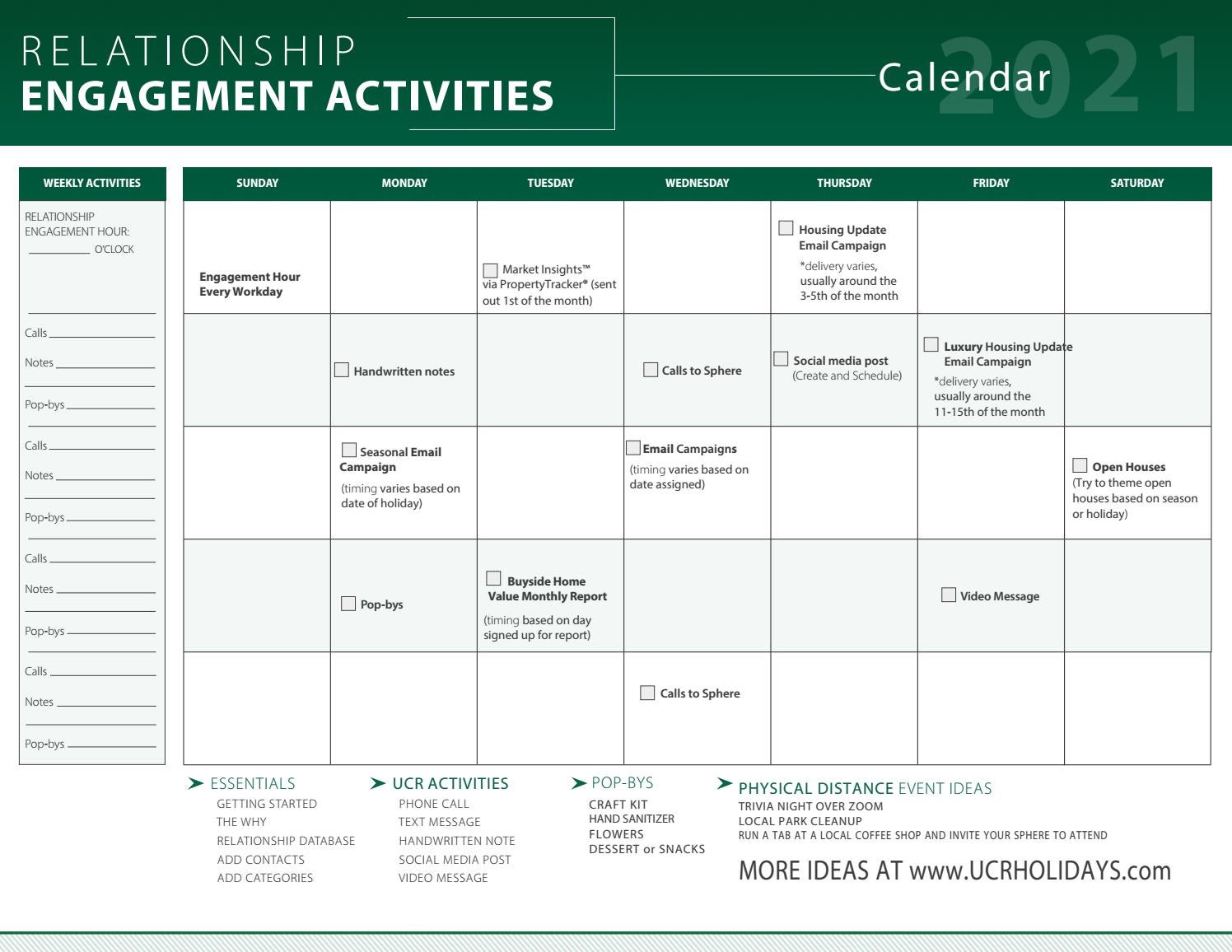 Monthly Relationship Engagement Calendar by John L. Scott Real Estate ...