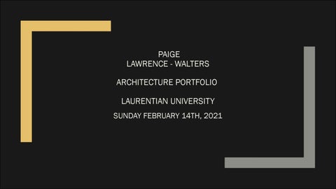 Laurentian University Portfolio By Lawrencewaltersp Issuu