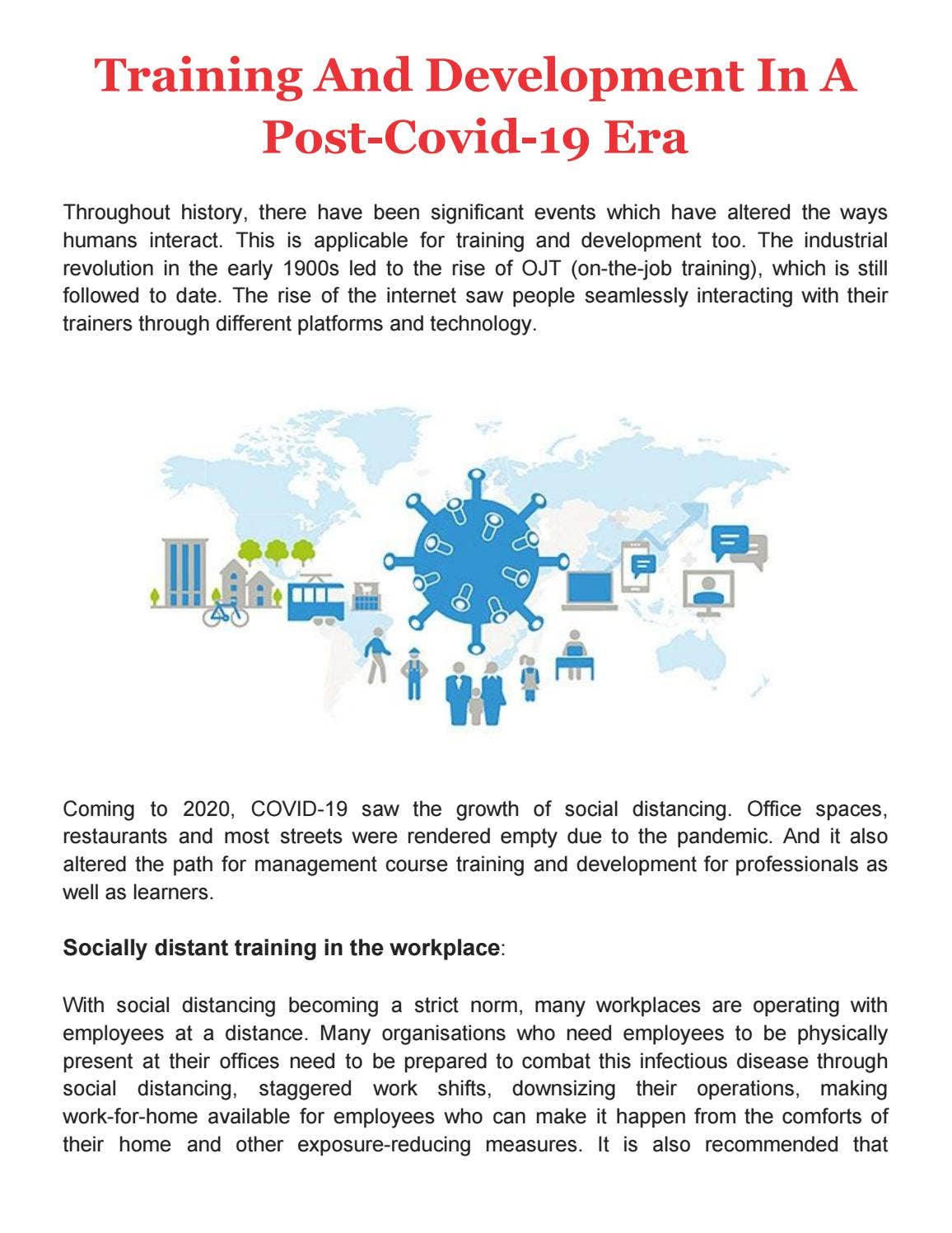 Training And Development In A Post-Covid-19 Era by London Business ...