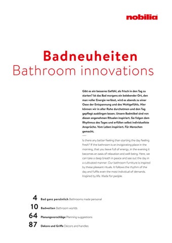 Perspektive Werbeagentur 家具目录 · nobilia® - Badwelten mit Stil 2021 第 3 页