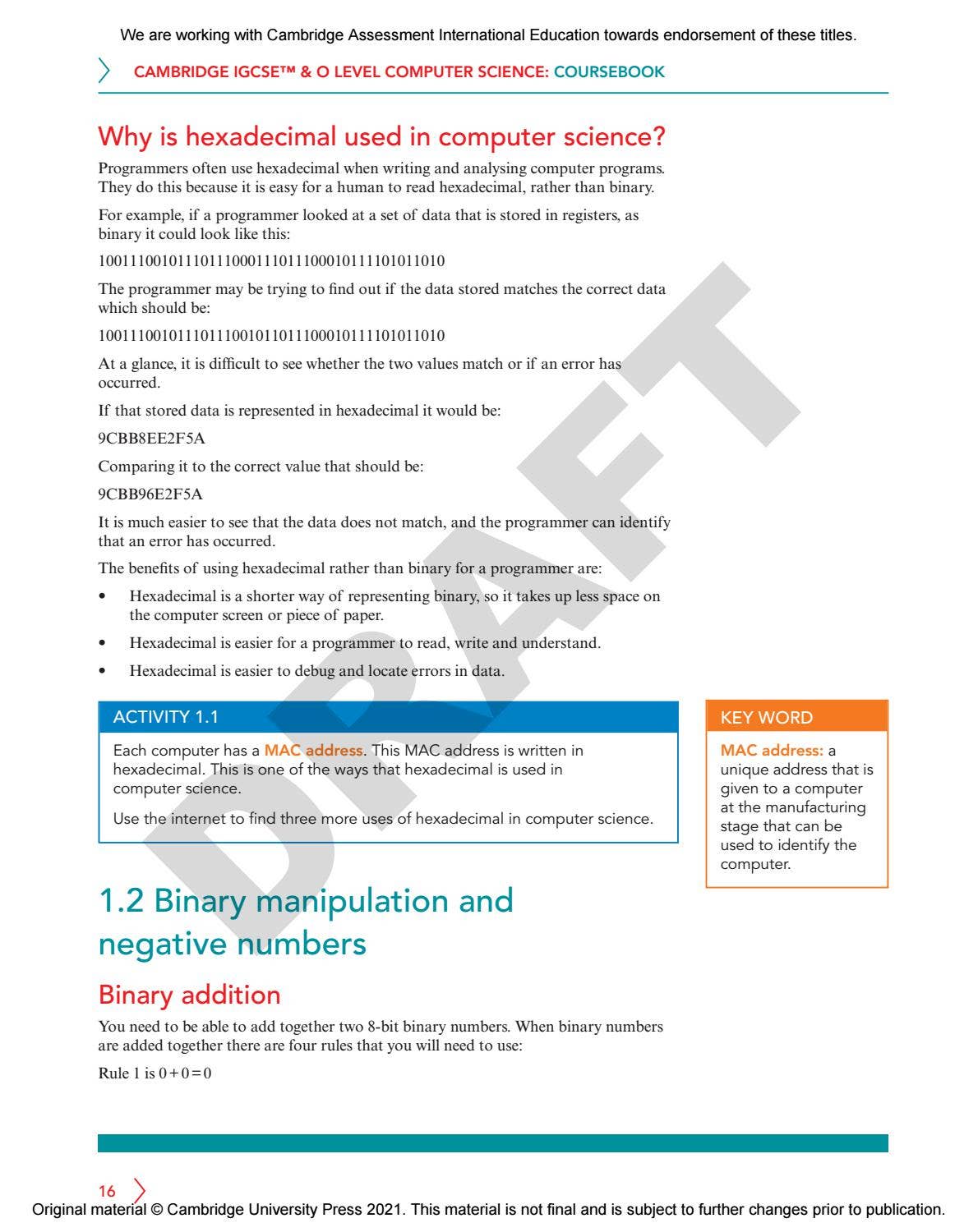 computer programming - appendix b — high-level... Computer Science For IGCSE & O Level CourseBook by Cambridge ...