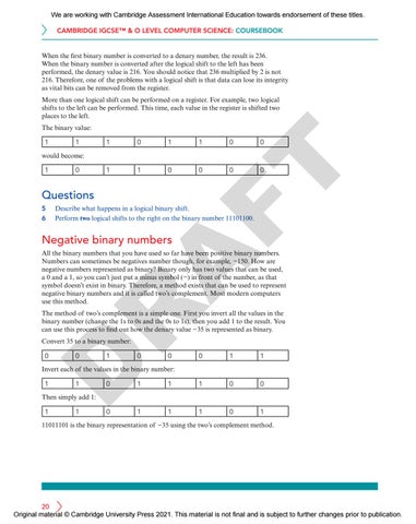 Computer Science For IGCSE & O Level CourseBook by Cambridge ...