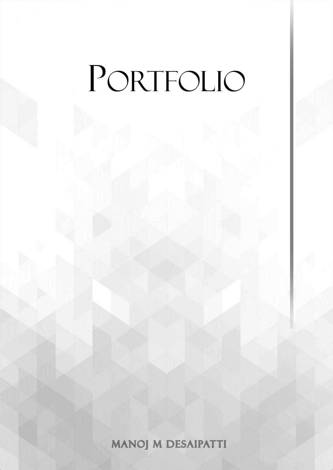 Architectural Portfolio Manoj M D by Manoj Desaipatti - Issuu