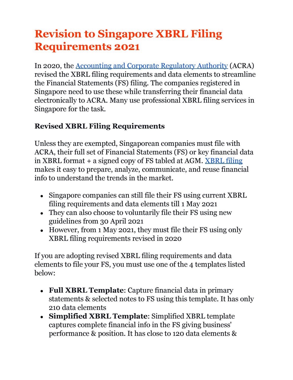 revision to singapore xbrl filing requirements 2021 by lesliesbs issuu income sheet information system audit report revision to singapore xbrl filing requirements 2021 by lesliesbs issuu income sheet information system audit report