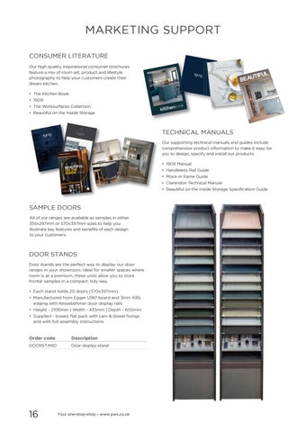 PWS Distributors Ltd 家具目录 · Introducing PWS 第 16 页