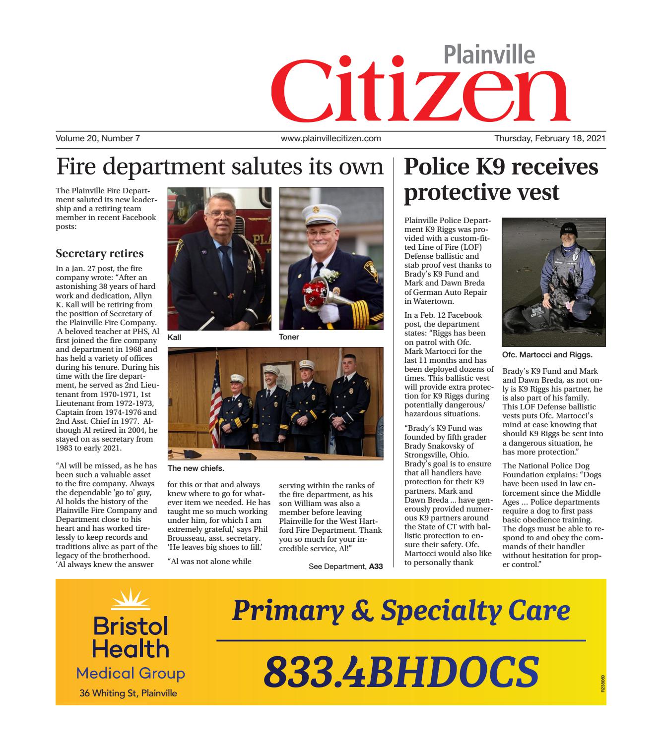 The Plainville Citizen Feb. 18, 2021 by 