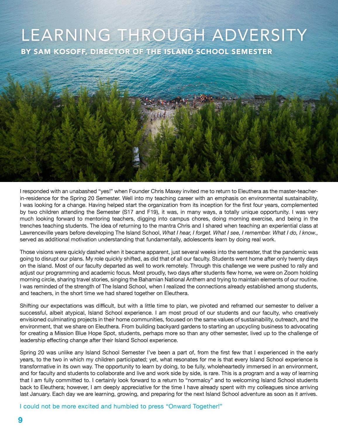 2020 Cape Eleuthera Foundation Annual Report by The Island School - Issuu