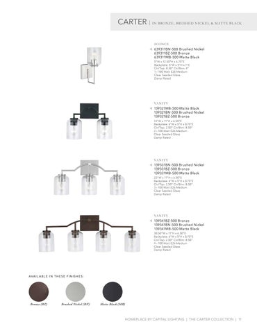 Capital Lighting 2020 Catalog 灯饰目录 · HomePlace by 第 11 页