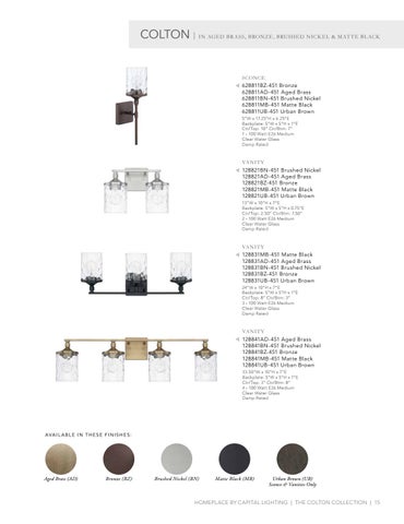 Capital Lighting 2020 Catalog 灯饰目录 · HomePlace by 第 15 页