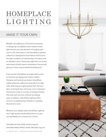 Capital Lighting 2020 Catalog 灯饰目录 · HomePlace by 第 2 页