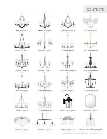 Capital Lighting 2020 Catalog 灯饰目录 · HomePlace by 第 3 页