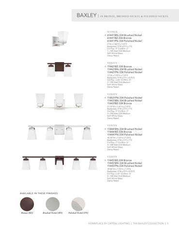 Capital Lighting 2020 Catalog 灯饰目录 · HomePlace by 第 5 页
