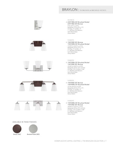 Capital Lighting 2020 Catalog 灯饰目录 · HomePlace by 第 7 页